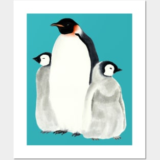 Emperor penguins Posters and Art